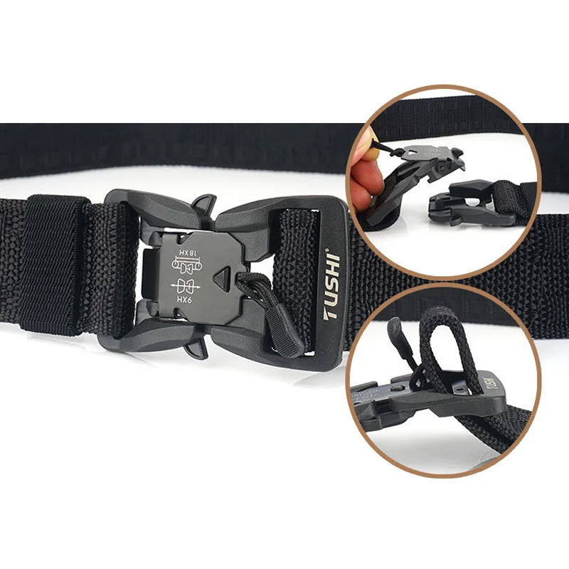 Мужской тактический ремень сверхмощный Регулируемый военный стиль Высокое