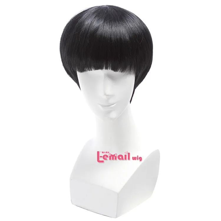 L-email парик, бренд, Mob Psycho 100, Shigeo Kageyama, парики для косплея, короткие черные термостойкие синтетические волосы, парик для косплея