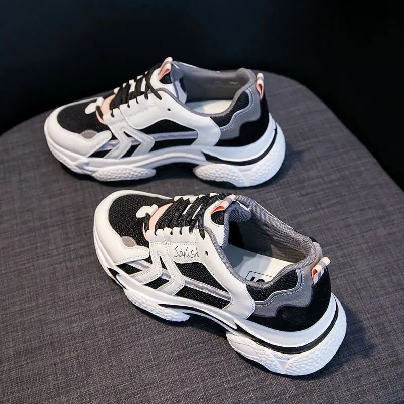

Spring 2021 new thick bottom low cut Korean style trendy color matching sports and leisure women's shoes