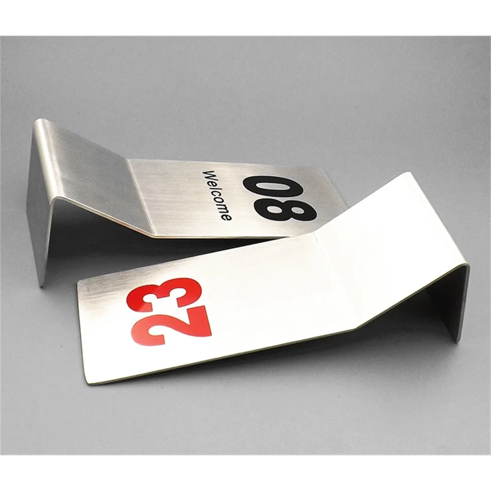 10 шт. двусторонние цифры-подставки из нержавеющей стали | Канцтовары для офиса и