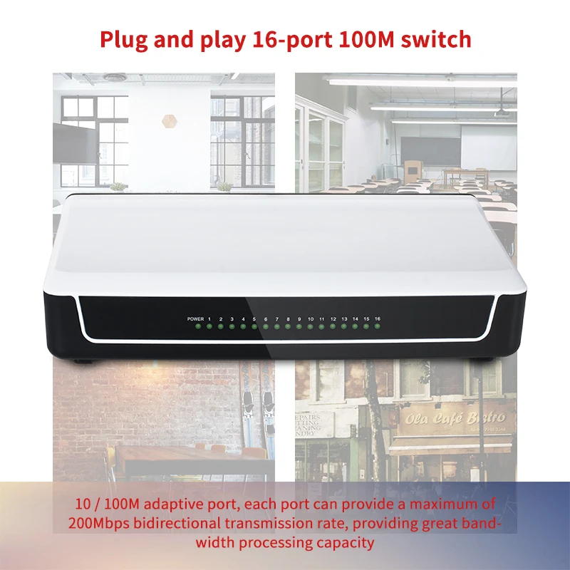 Коммутатор JSMAX JS16 16 портов 100 Мбит/с | Компьютеры и офис