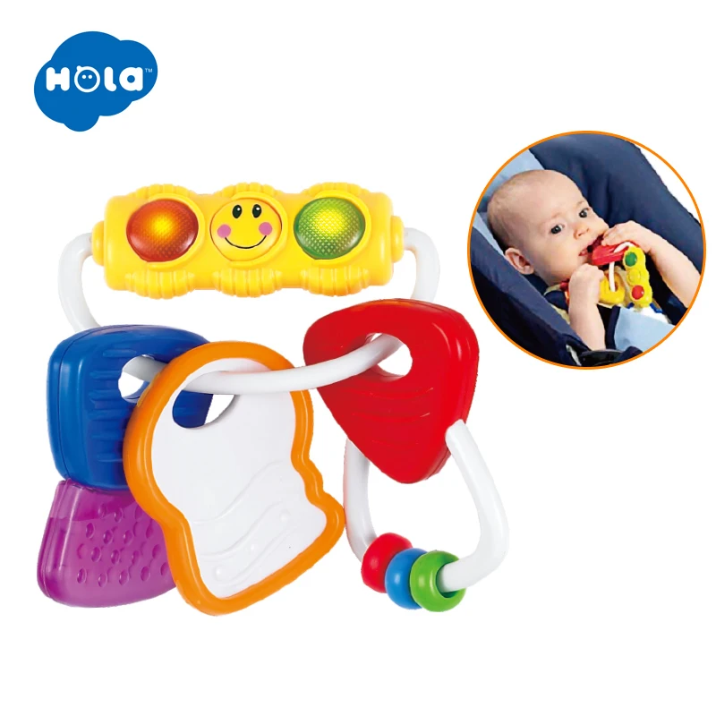HOLA TOYS 306E силиконовый Прорезыватель для зубов для малышей, кольцо для прорезывания зубов, подарок для прорезывания зубов, игрушки для малышей, подарки для детей