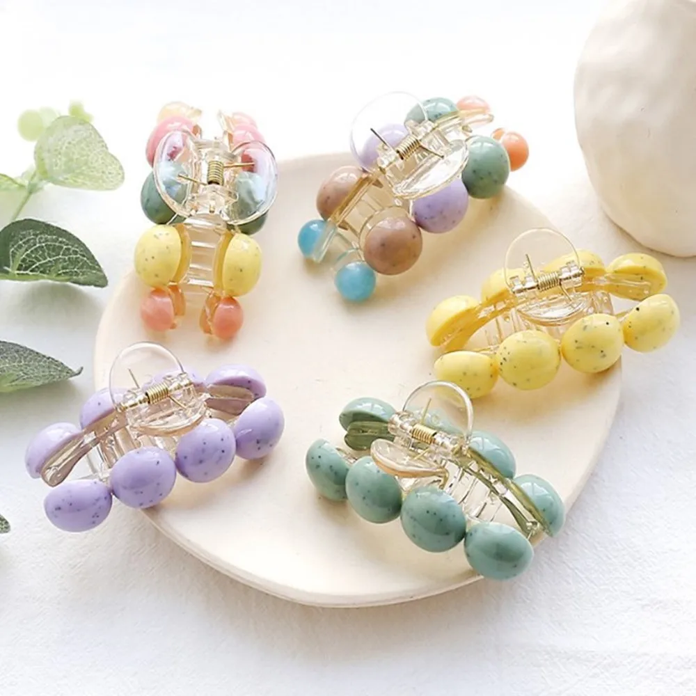 

Fashion Women Candy Color Dots Hair Claws Bathing Hair Clips Girls Hair Accessories For Women Hair Styling Tool Crab Headwear