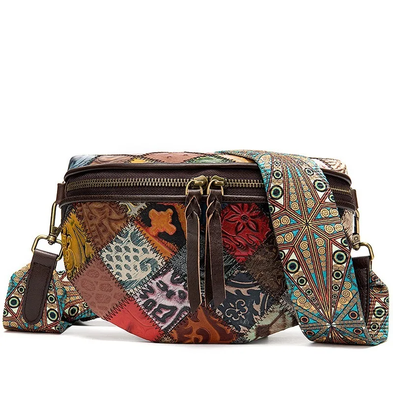 

New Fashion Bohemia Bags Genuine Leather Messenger Bags for Women Fashion Exquisite Shopping Bag Handbag for Women 2020