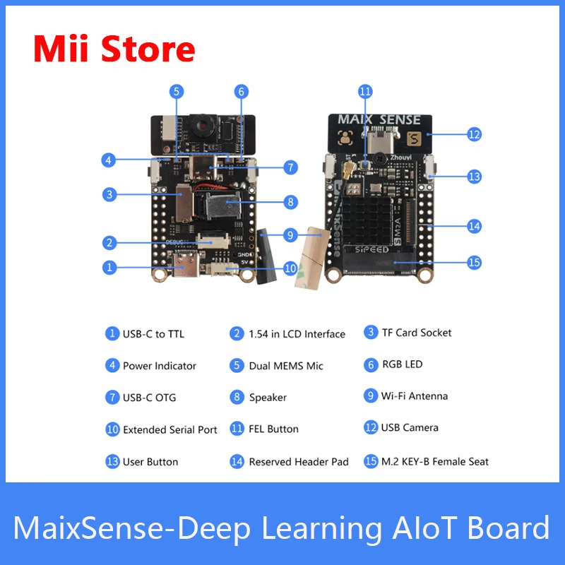 Макетная плата Sipeed MaixSense Deep Learning AIoT Linux Tina Armbian R329 | Компьютеры и офис