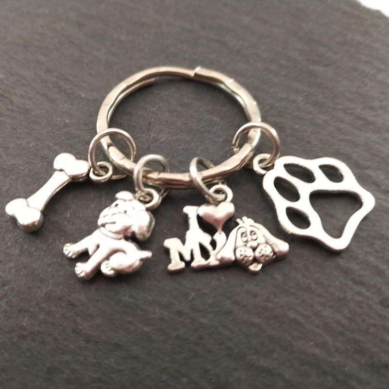 Брелок для ключей я люблю свою собаку 1 шт.|Брелоки| |