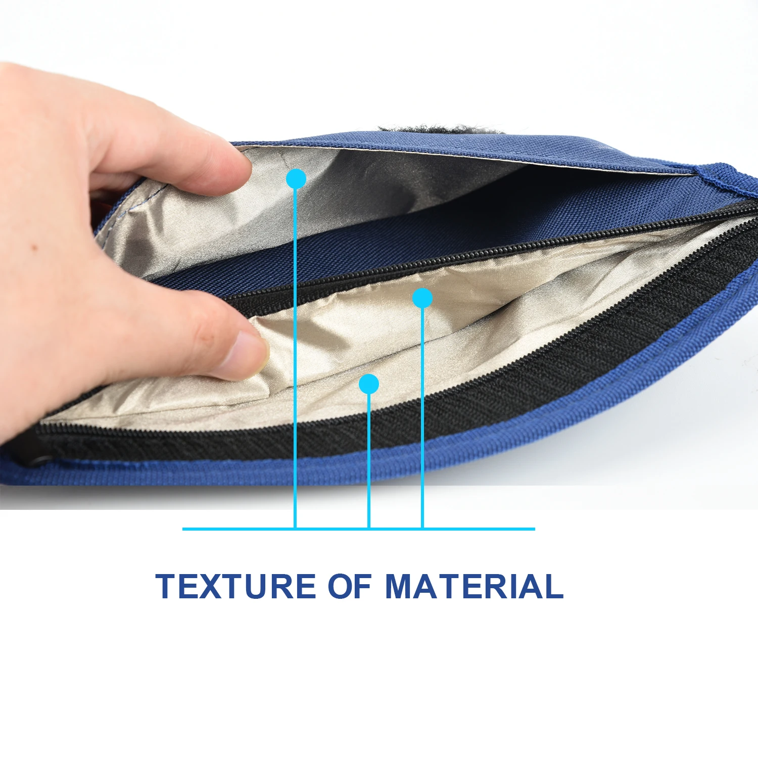 

New Oxford Fabric Business luxury Wallet Phone Case Signal Blocking Faraday Shield Cage Pouch Privacy Protection Car Key Bag