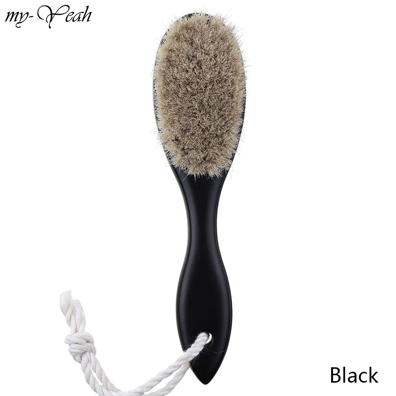 4 цвета Мужская щетка для бритья лошадь щетина лицевая шея волос гребень