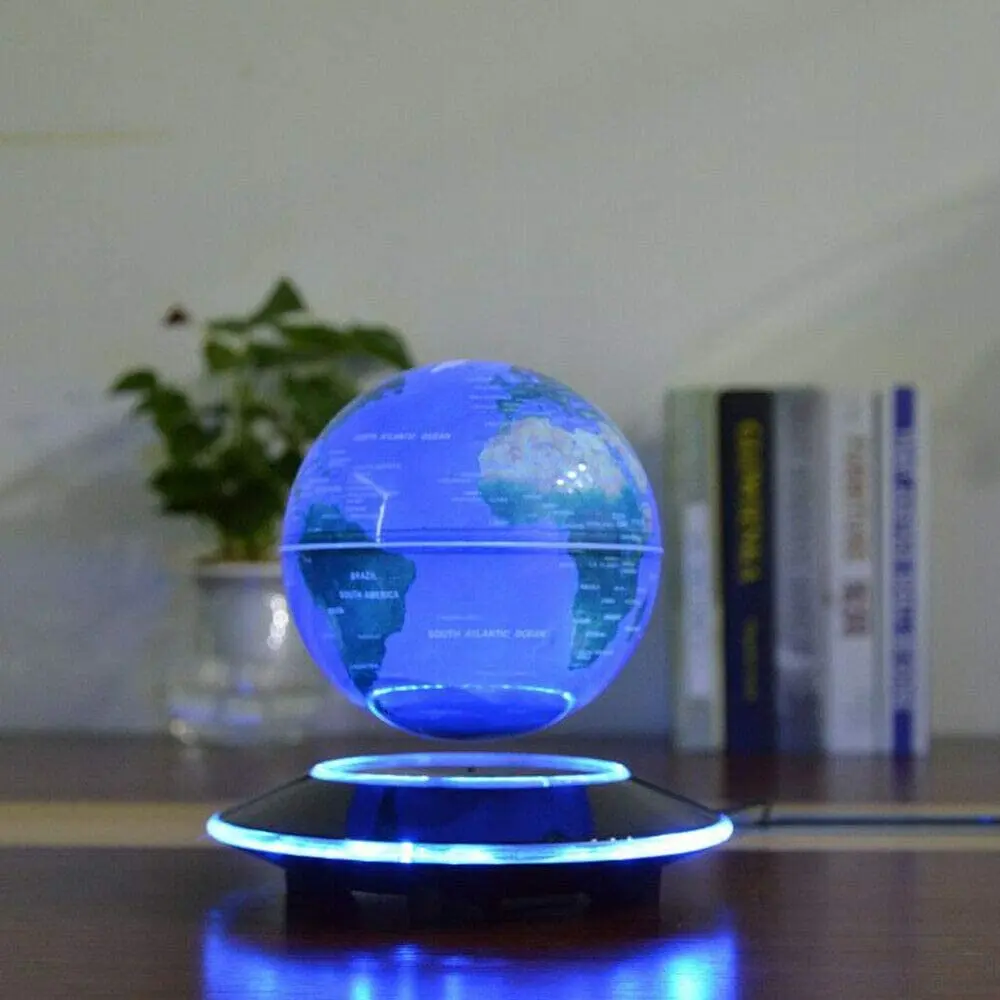 

Led Night Magnetic Levitation Floating Earth Globe With Base Led World Map Ball Lamp Terrestrial Globe Novelty Lamp Home Decor