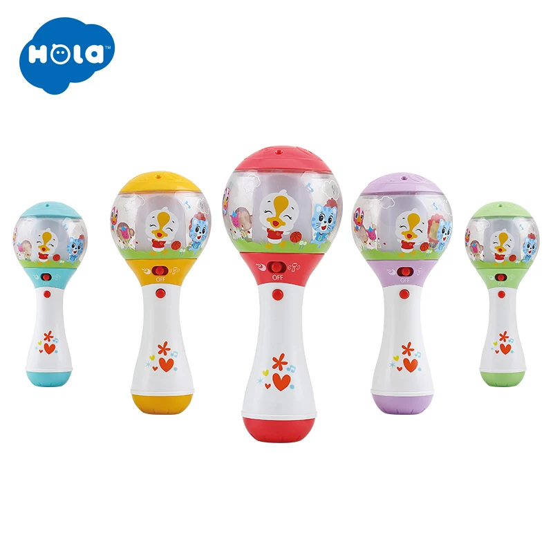 HOLA TOYS 3125 Детские музыкальные погремушки колокольчики для младенцев игрушки для детей Подарки