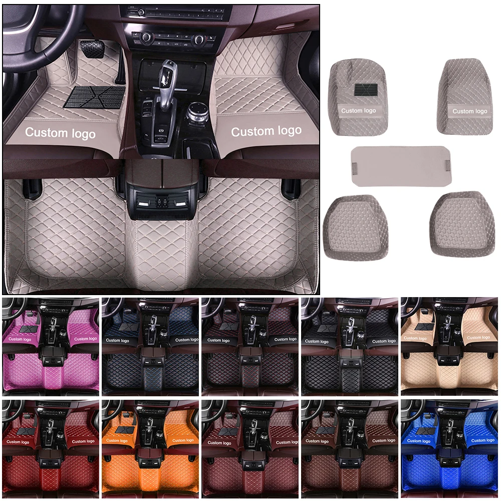 

Car Floor Mats Universal Leather 5pcs Applicable to 98% All Models Footpad For TOYOTA Premio Automobile Styling Interior