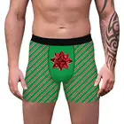 Мужские боксеры, забавные рождественские боксеры, красочные поглощающие пот, Симпатичные быстросохнущие мужские трусы