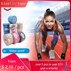 Кинезиологическая лента HEZEB шириной 2,5-10 см, эластичная спортивная лента для восстановления, наколенник, поддержка снятия боли в мышцах, бандаж для фитнеса в тренажерном зале