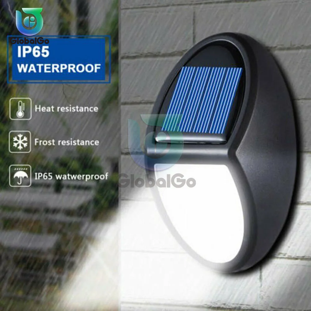 Уличная Светодиодная лампа на солнечной батарее настенный светильник с умным