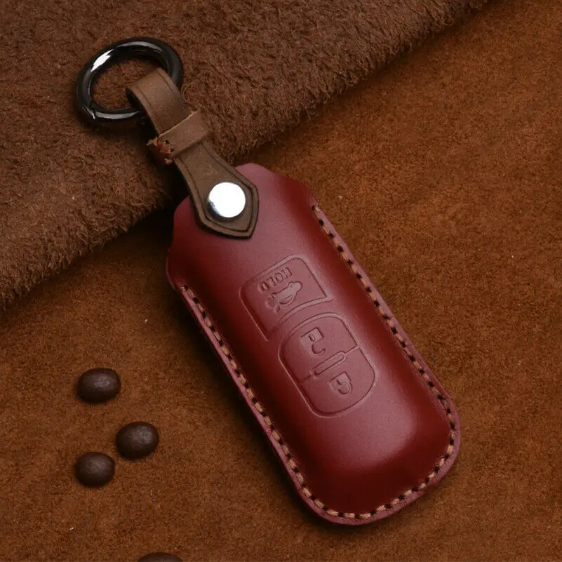 1 шт. Натуральная кожа Автомобильный Брелок дистанционного управления с ключом