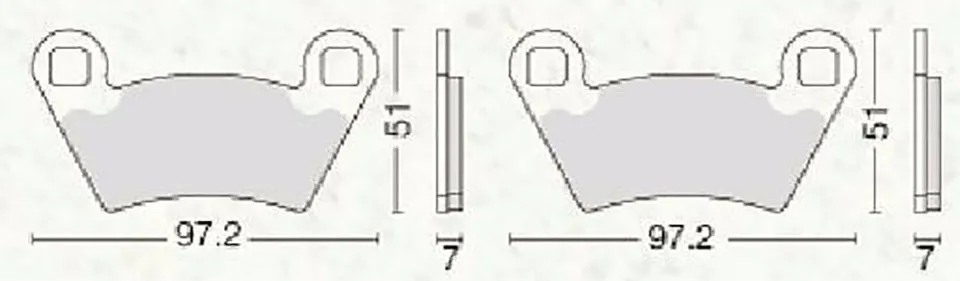 4 комплекта полуметаллических неасбестовых передних и задних тормозных колодок