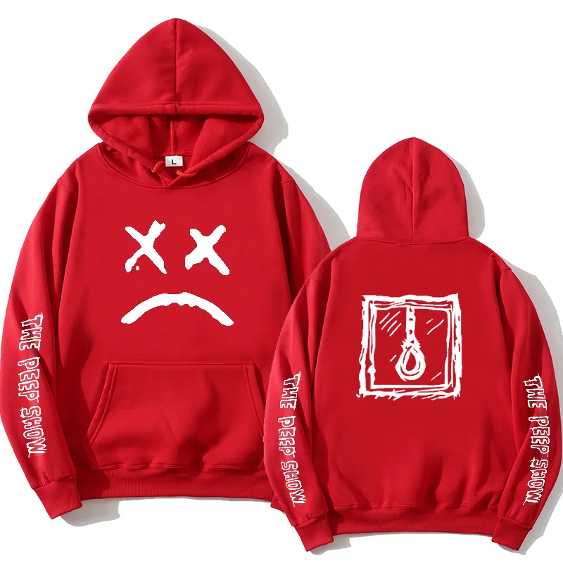 

Men's Hoodie Sweatshirt lil peep Hoodie love glimpse crying face print men's women's Pullover Hoodie men's street style