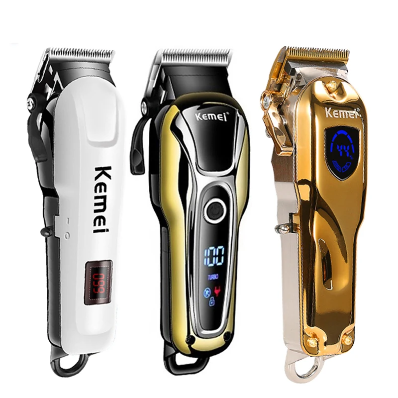 

Kemei hair clipper cordless haircut men beard Trimmer machine shaving razor electric Hair cutting machine styling tool trimer 5