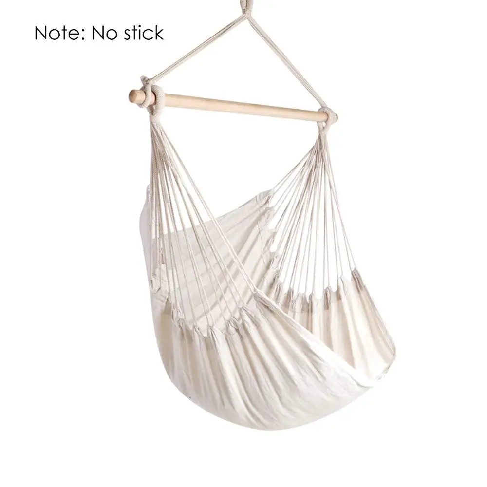 Only Hammock Портативный гамак стул Открытый Сад Гамак подвесной стул для дома путешествия Кемпинг Туризм качели Холст Полосатый гамак качели - Цвет: Only Hammock