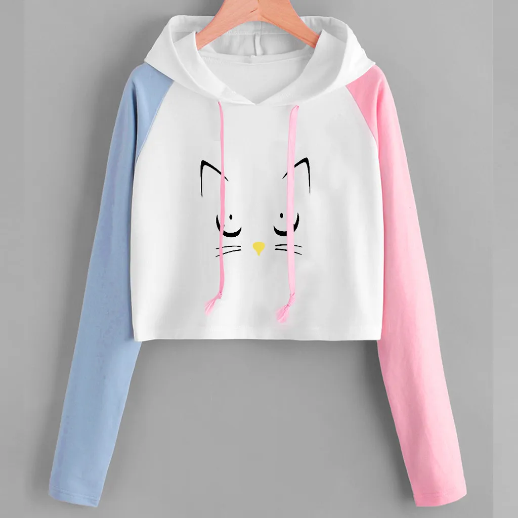 Женский свитшот с принтом SAGACE серый розовый красный Повседневный свитер