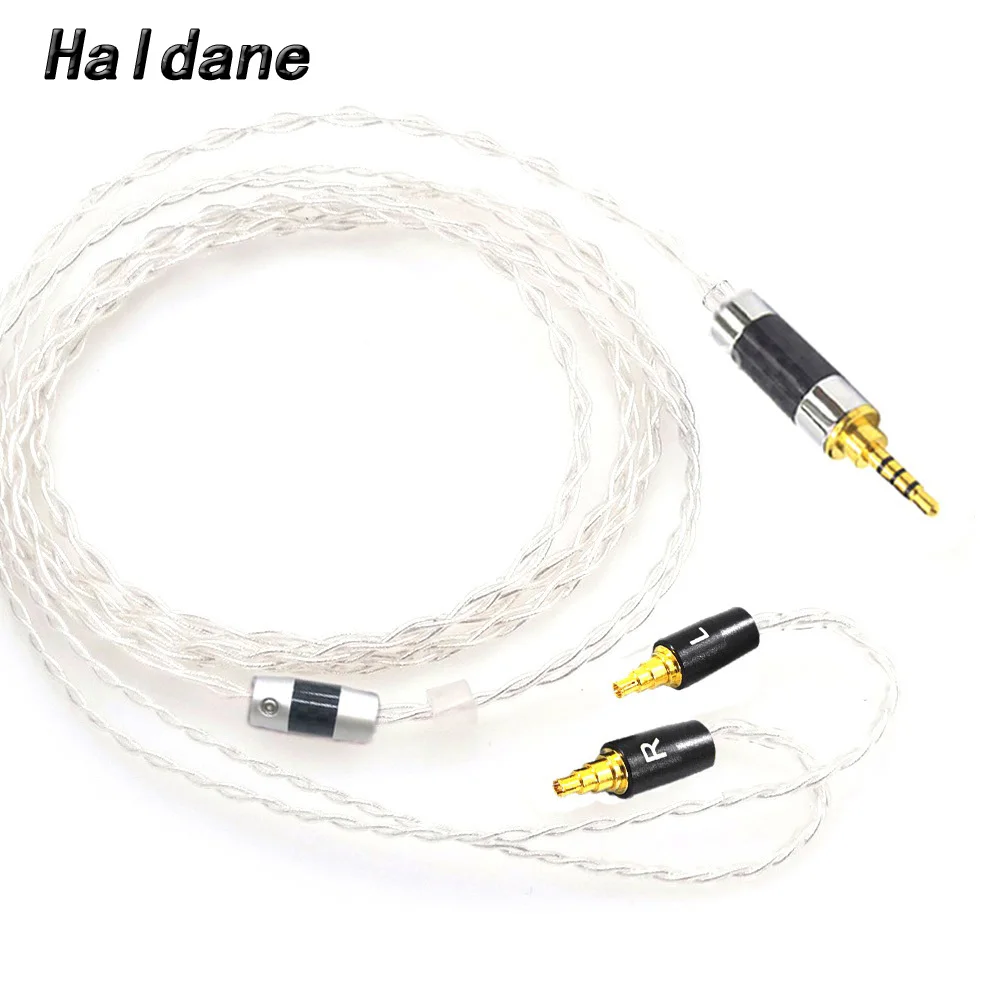 Посеребренные наушники halофициальные HIFI 1 2 m 7N OCC сменный кабель для наушников IE40