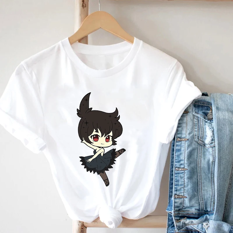 

Graphic T-Shirts Harajuku Anime Print T Shirt Women O Neck Short Sleeve Cute Cartoon Summer T-Shirt Anime Funny T-Shirt