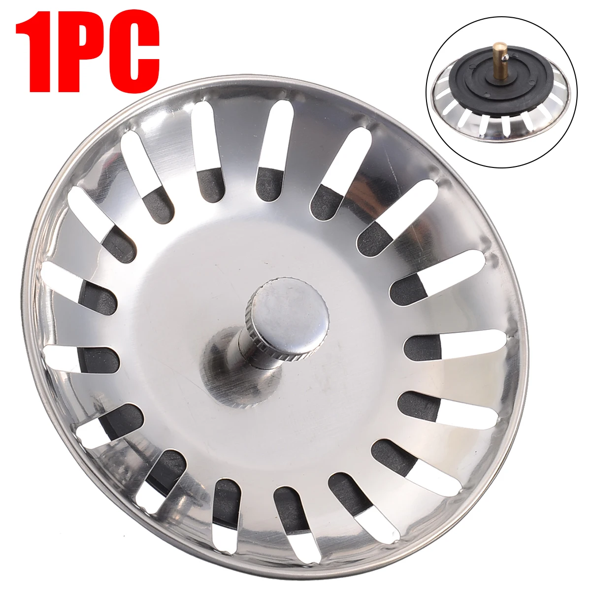 Нержавеющая сталь фильтр пробка для кухонной раковины отходов Plug Раковина