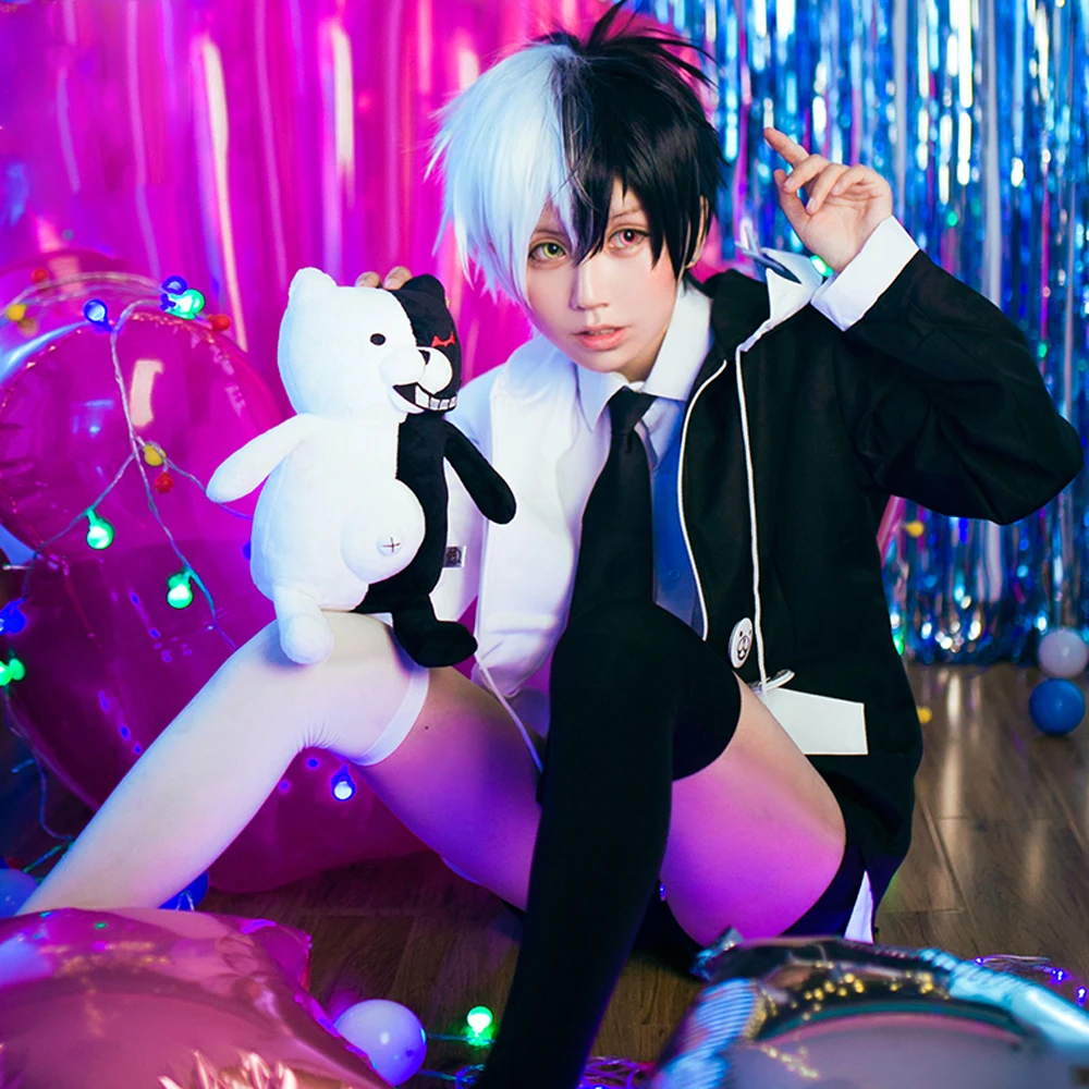 VEVEFHUANG Monokuma аниме Кума данганронпа черный белый медведь унисекс Изысканный