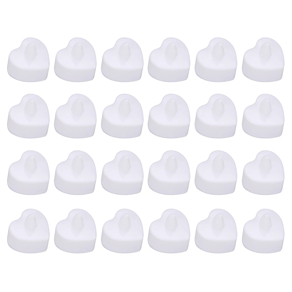 

24 Flameless Small Led Candle For Home Christmas Party Wedding Decoration Heart-shaped Electronic Tealight Candles Battery-Power