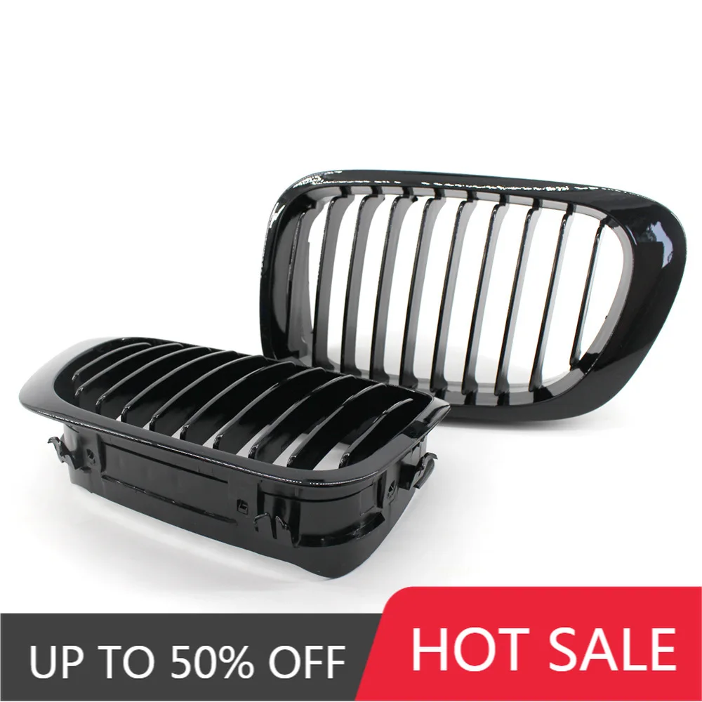 1 пара глянцевый черный M Стиль передняя решетка радиатора для BMW 3 серии E46 1998 1999 2000