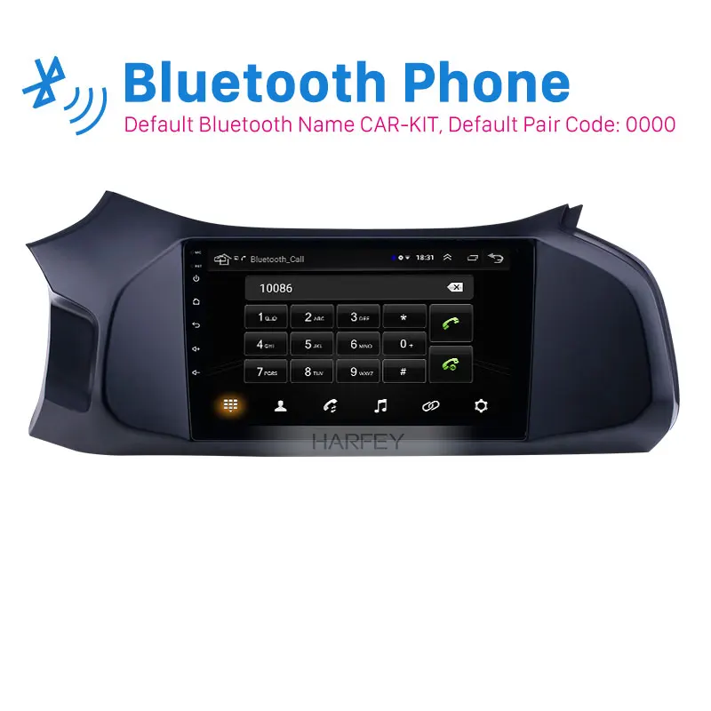 Harfey Android 9.1 9 inch Car radio for 2012-2019 Chevy Chevrolet Onix Support SWC Carplay DVR 3G Network Multimedia player | Автомобили и