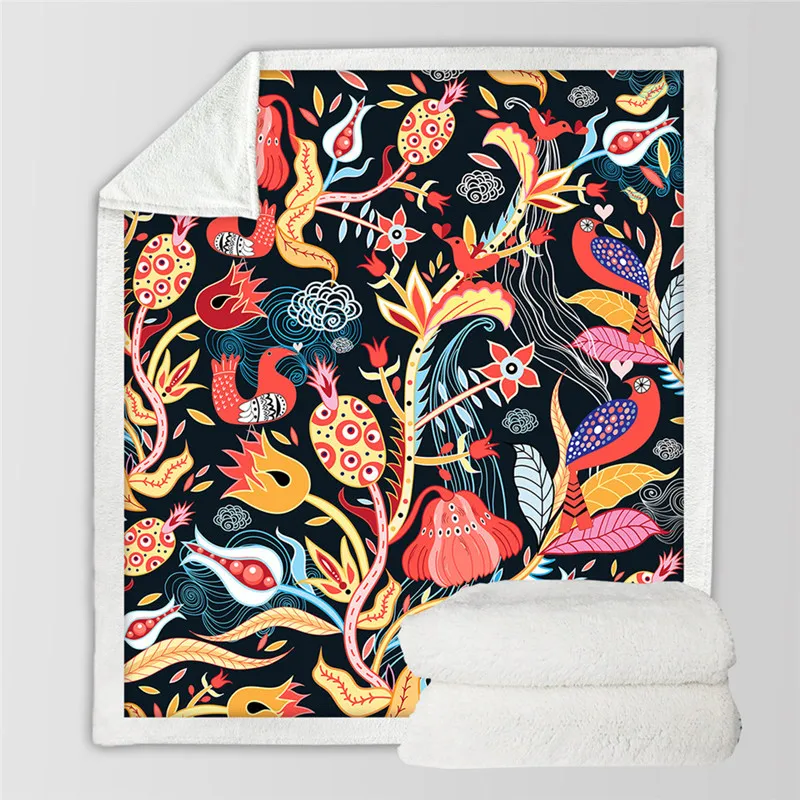 

Fashion bedding export flowers covered with fur, floral water covered with color bedding blanket