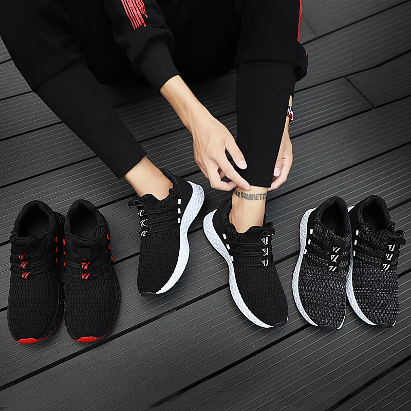 

UBFEN high quality New fashion Men Leisure Shoes Ultralight Solid Color Boots Cotton Bottom Boots Big size Zapatillas de deporte