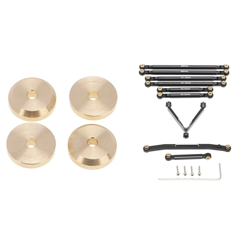 

Расширенная стальная ось привода с передним рулевым соединением, комплект тяг, подвесные тяги, для радиоуправляемого автомобиля Axial SCX24 90081 1...