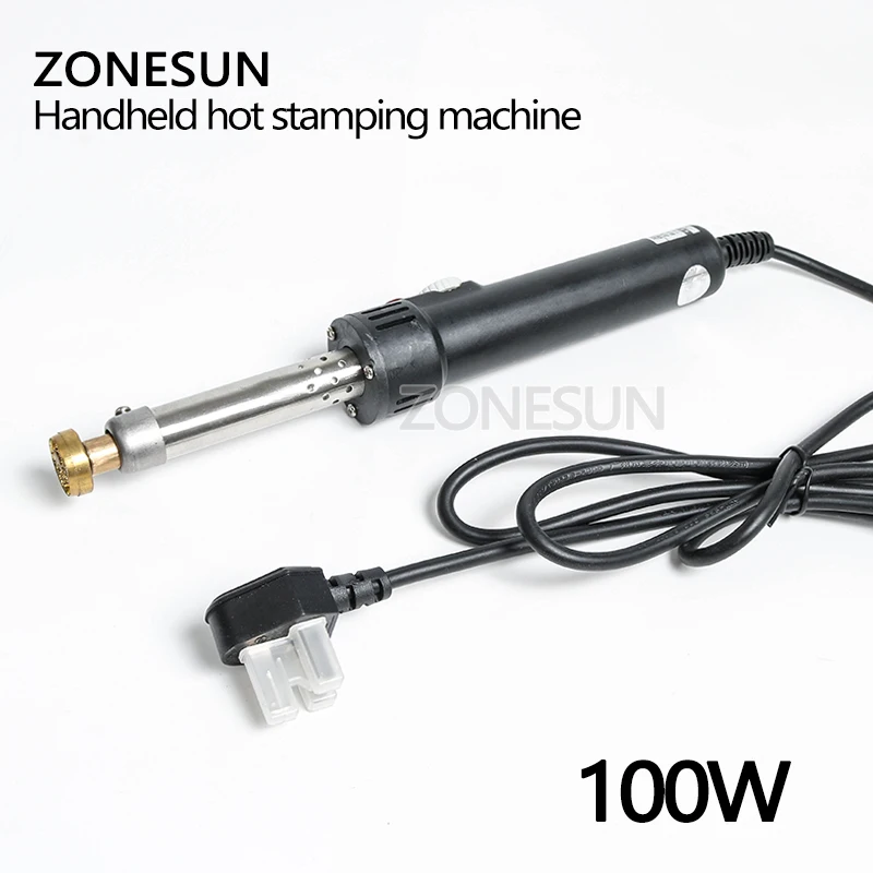 ZONESUN тиснение кожи машина для тиснения паяльник Пользовательская форма логотипа