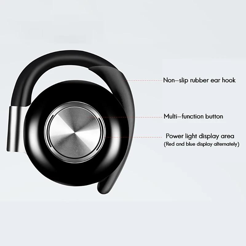 

TWS Bluetooth Headset 5.0 Wireless Binaural Stereo Sports Hanging Ear V5 Headset