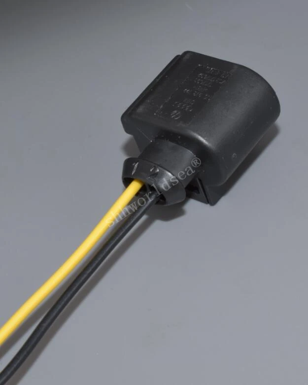 

worldgolden 2 pin 3.5mm female auto sensor wiring harness plug 1J0973722A CAR electrical waterproof horn plug 1J0 973 722 A