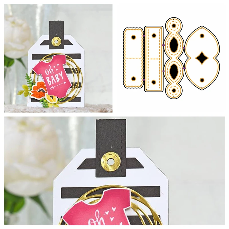 Выскальзывающий язычок на картах высечки для украшение создания открыток штампы