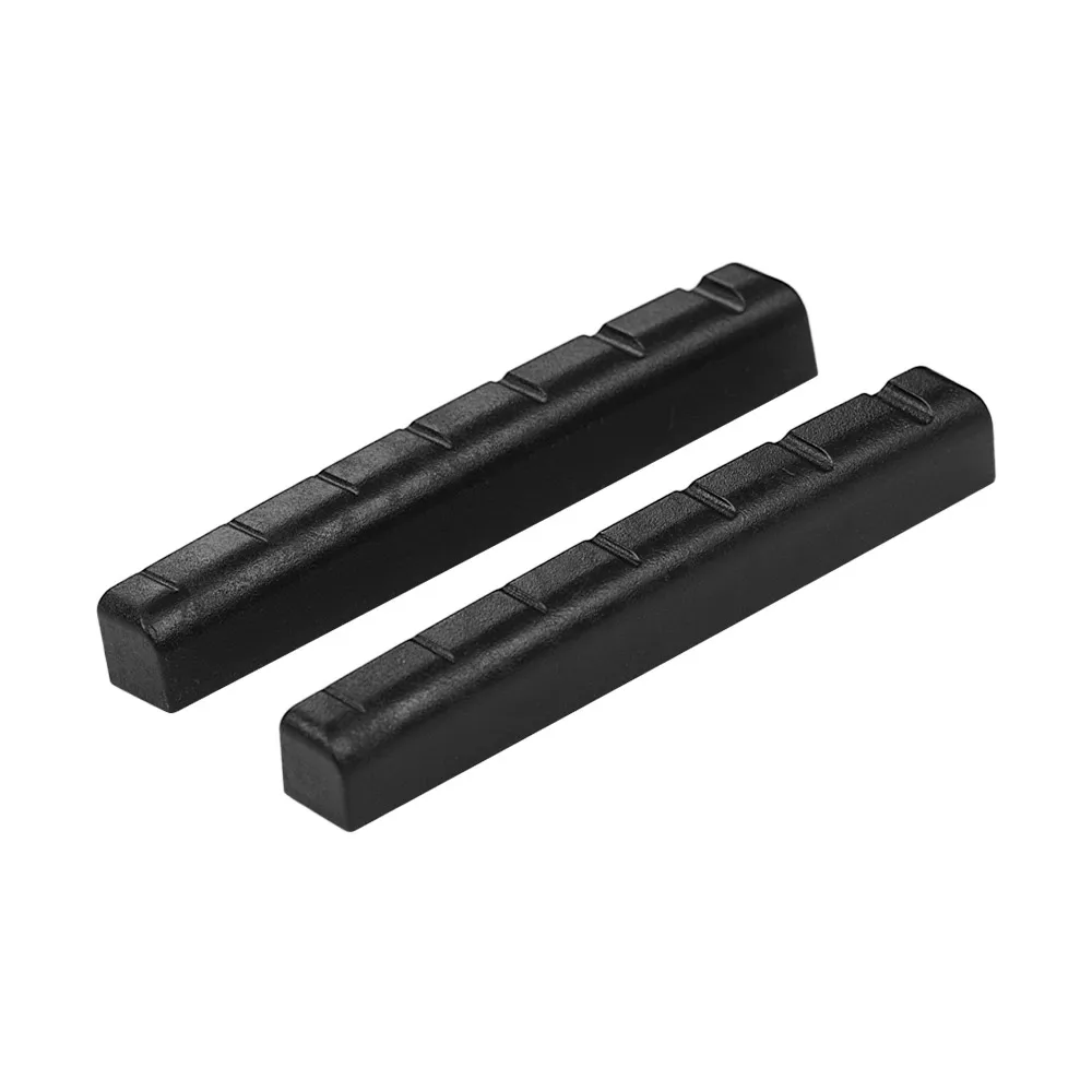 Комплект из 2 предметов черный Пластик шлицевая Гайка Седло для 7 струн запасные