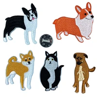 new animal dog series shiba patches cute little dogs cosmic for clothing iron sewing applique shoes bags stickers badge