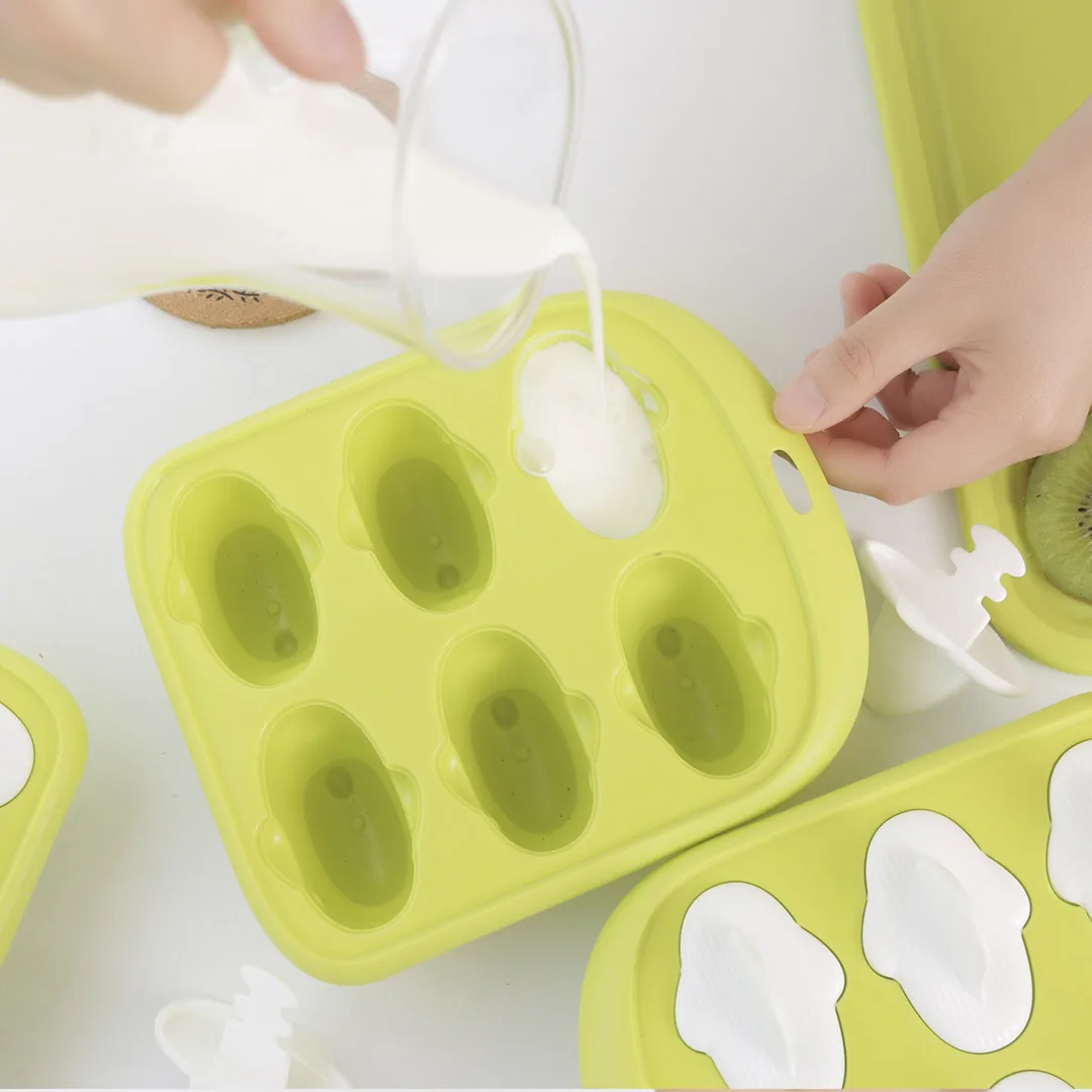 Youpin 6 сеток пищевой лоток для льда милая форма Кита Фруктового мороженого