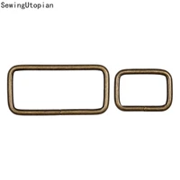20pcs metal adjustable rectangle d ring belt ribbon buckle for backpacks shoes bag cat dog collar buckles diy accessories