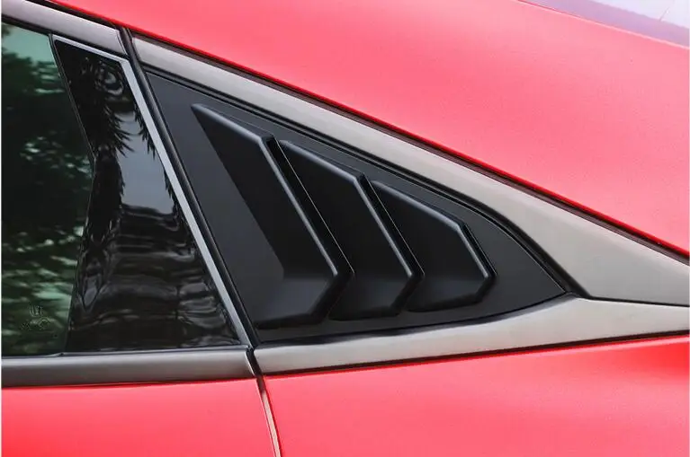 Для HONDA CIVIC 2016-2018 Седан ABS затемнения для задних дверей и окон жалюзи рама оконный