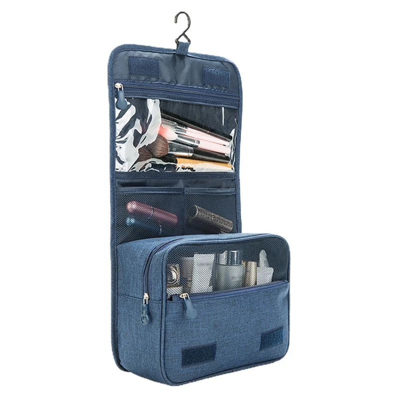 

Navy Blue Travel Luggage Organizer Packing Bags Cube Space Saver Built in Shelve