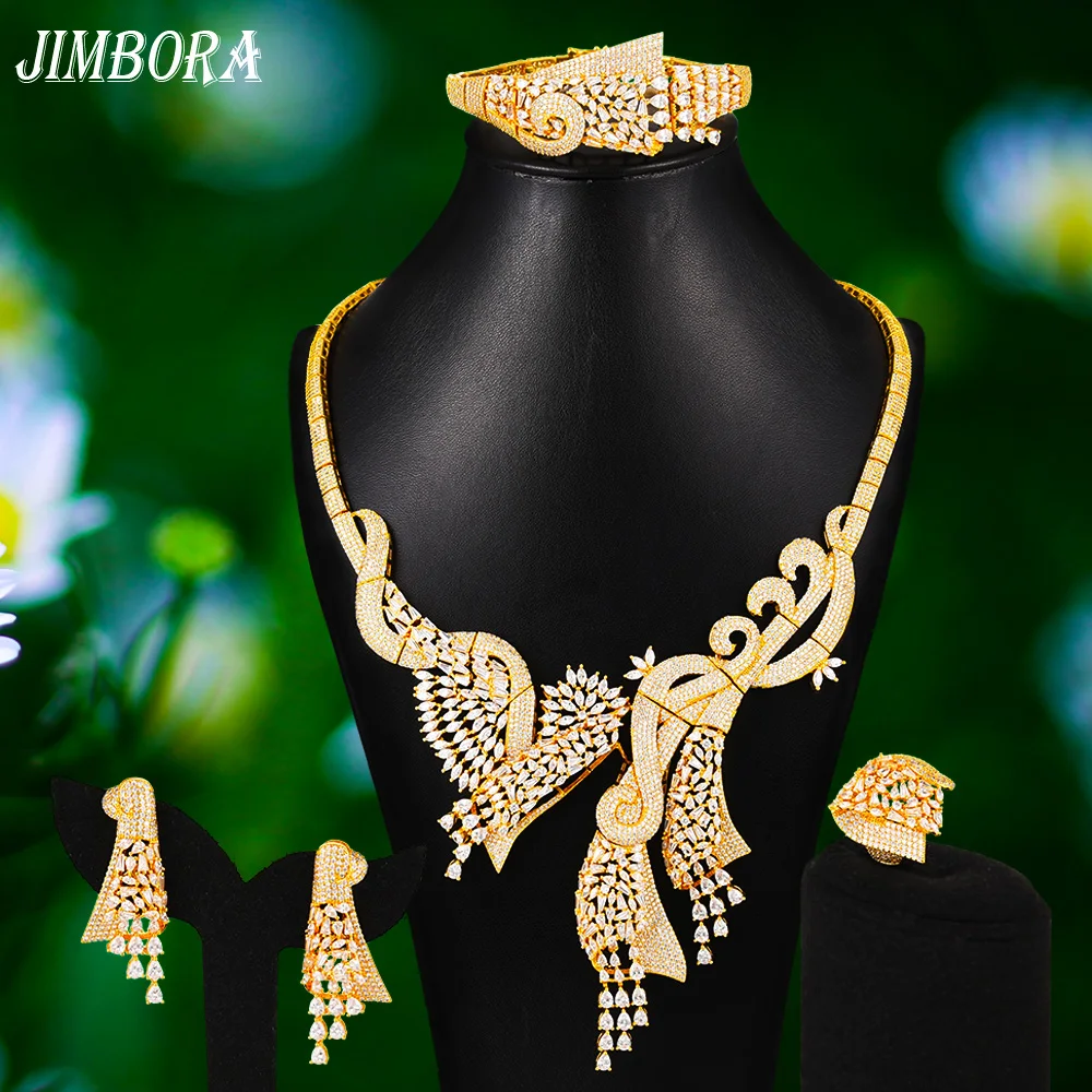 

Trendy Nigerian Gold Color Bridal Wedding Pendant necklaces jewelry Sets Collar Necklace Earrings Bracelet Ring Jewelry Sets