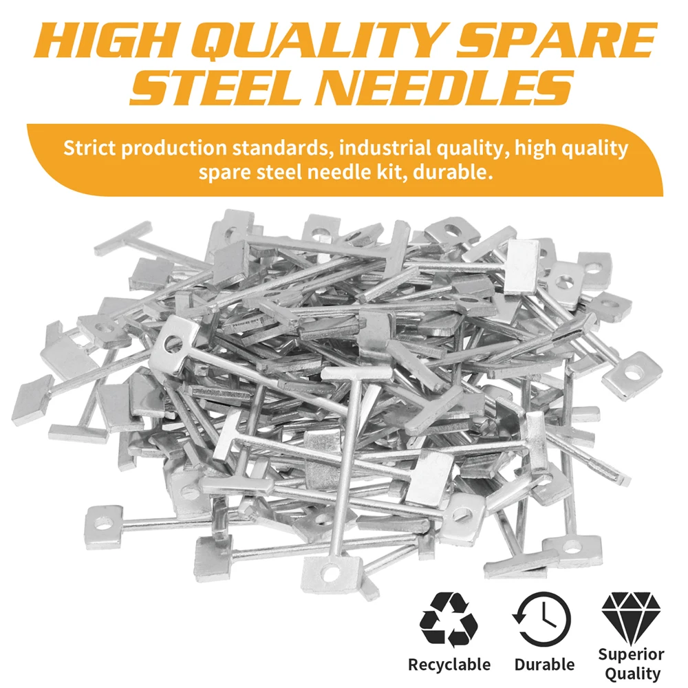 

50/100Pcs Level Wedges Tile Spacers for Flooring Wall Tile Carrelage Level Replaceable Steel Needles Locator Spacers Plier