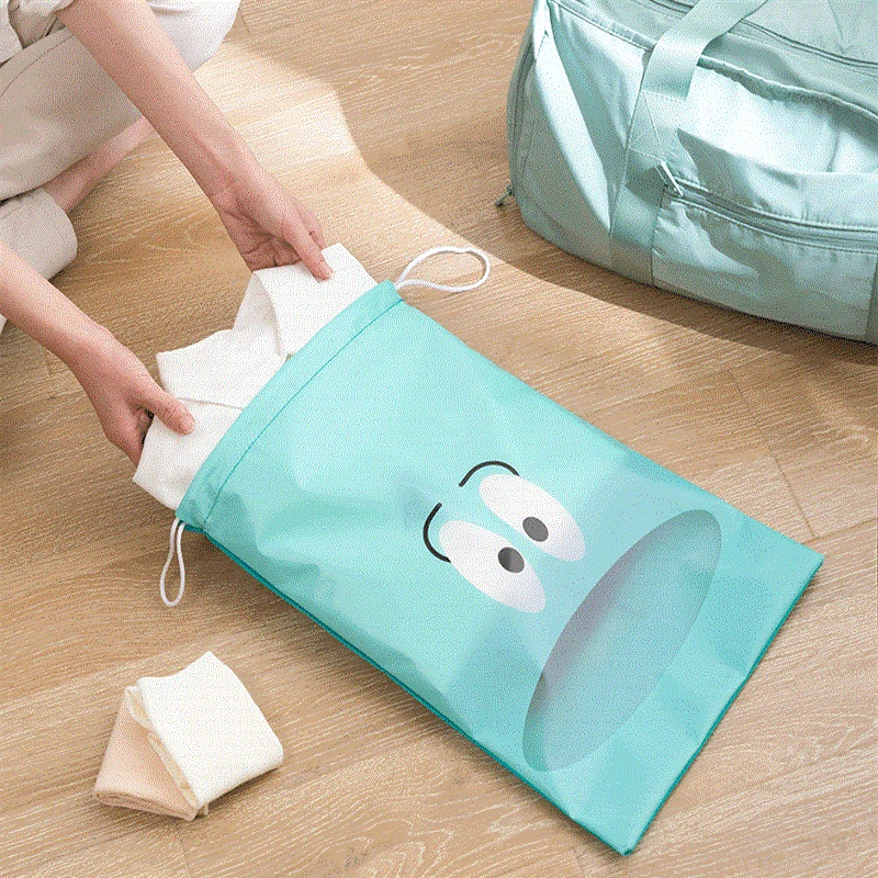 VIERUODIS Travel Shoes Storage Bag Non-woven Waterproof Portable Multi-Purpose Outing Clothes Underwear Bundle Pocket Shoe Bag