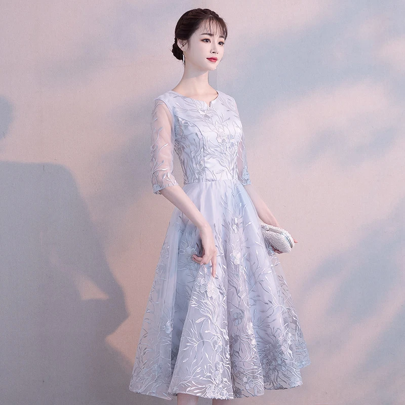 DongCMY, новинка, Короткие Цветочные платья для выпускного вечера, Vestidos, элегантные вечерние платья для выступлений