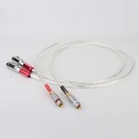 hifi audio occ silver plated interconnect cable hi end xlr to rca extension cord cable audiophile amplifier cable