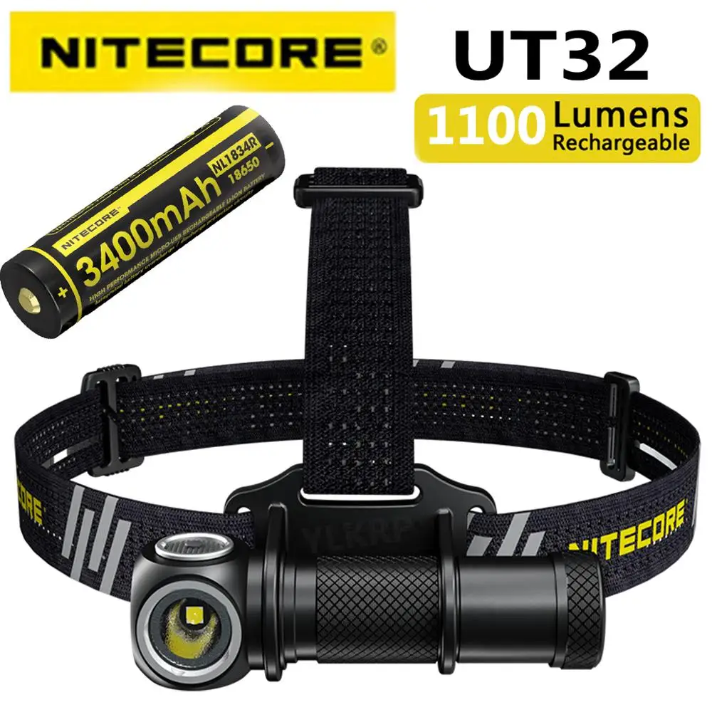 100% Оригинальный NITECORE UT32 CREE XP L2 V6 LED 1100 люмен uitra компактный коаксиальный двойной